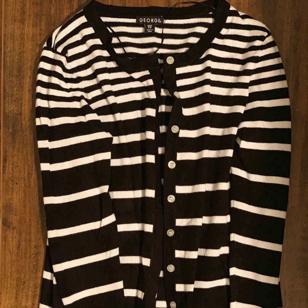 Striped cardigan size medium